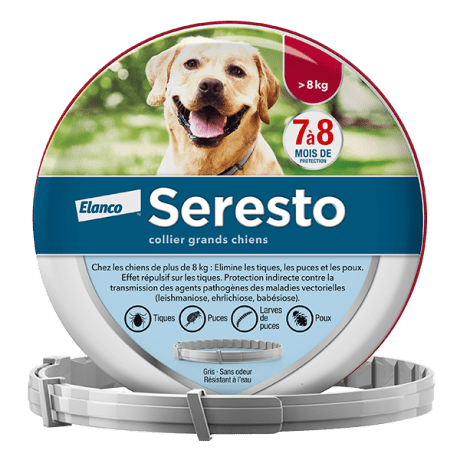 Elanco  SERESTO COLLAR ΑΝΩ ΤΩΝ 8KG – ΑΝΤΙΠΑΡΑΣΙΤΙΚΟ ΠΕΡΙΛΑΙΜΙΟ ΓΙΑ ΣΚΥΛΟΥΣ 70CM