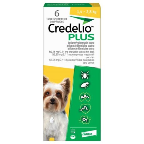 Credelio Plus Dog mg 1.4-2.8 kg, 3 tabs