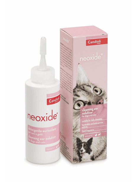 CANDIOLI NEOXIDE 100ML ΣΤΑΓΟΝΕΣ ΓΙΑ ΚΑΘΑΡΙΣΜΟ ΑΥΤΙΩΝ ΣΚΥΛΟΥ ΚΑΙ ΓΑΤΑΣ