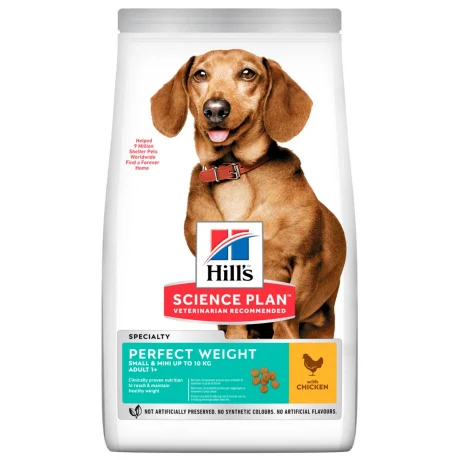 Hill's Science Plan Adult Small & Mini Perfect Weight Για Σκύλους Με Κοτόπουλο 1,5kg