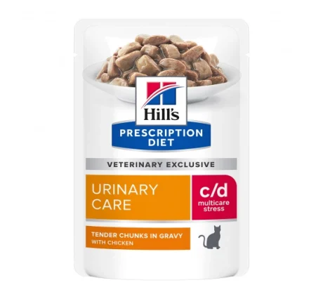 Hill's PD Feline c/d Urinary Stress Chicken Φακελάκι 85gr