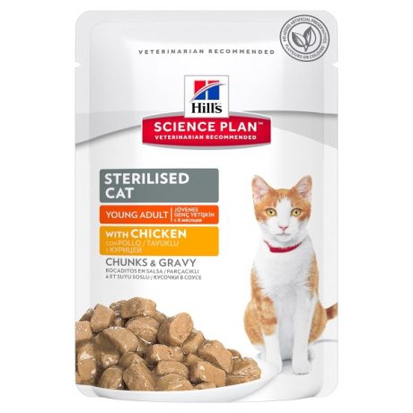 Hill's Science Plan Cat Adult Sterilized με Κοτόπουλο 85gr