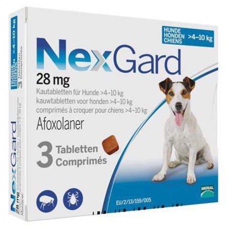 Nexgard 4-10 kg 28 mg, 3 tabs