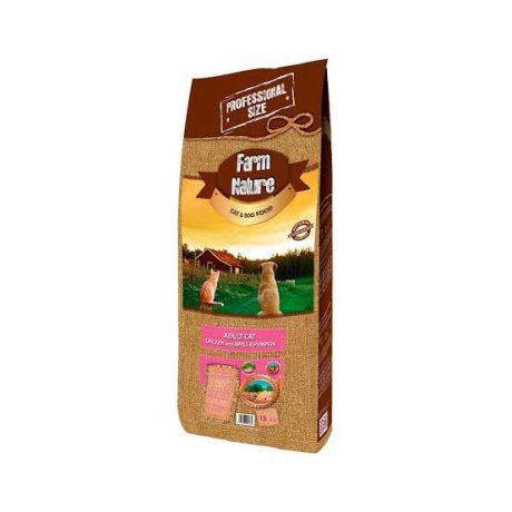 Farm Nature - Adult Cat Chicken with Apple & Pumpkin (15 kg)