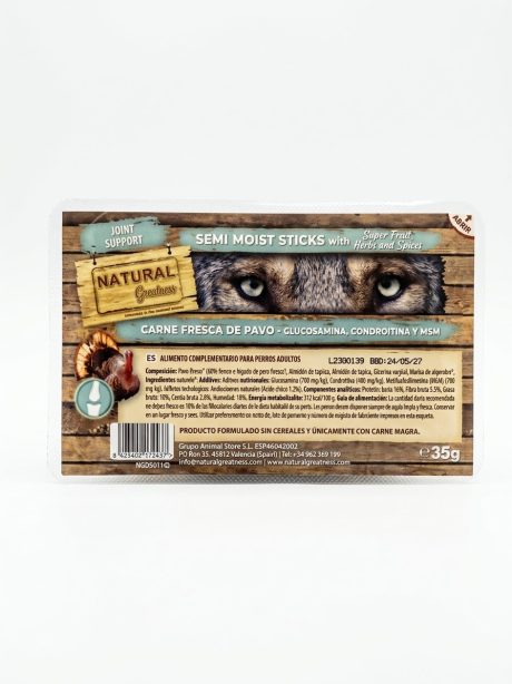 Natural Greatness Semi Moist Sticks - Joint Support Γαλοπούλα (35g)